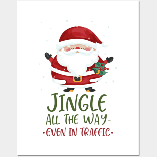 Jingle Jam: Santa's Traffic Symphony Posters and Art